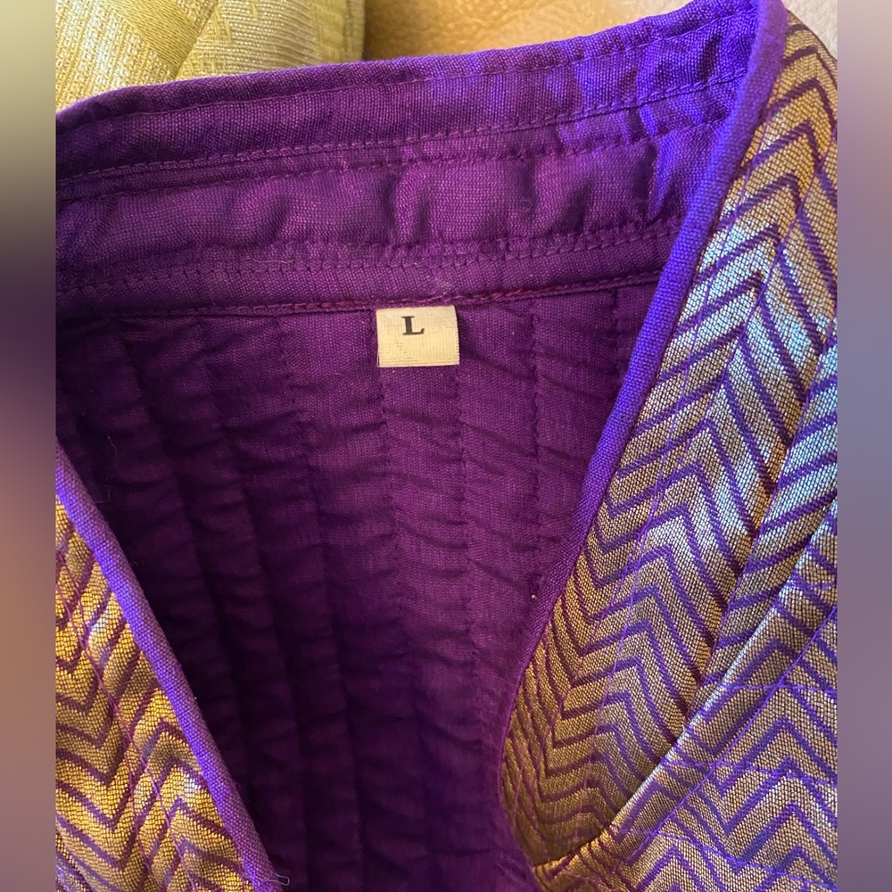 Mandarín Callar string quilted coat for women  large, pre owned. - Picture 16 of 16